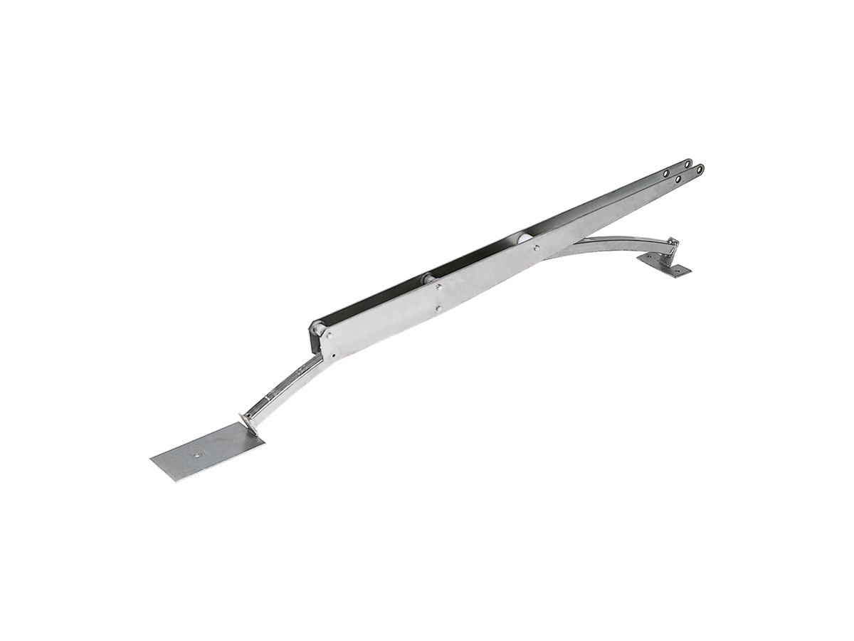 Otočné rameno pro výklopnou bránu určené pro dráhu HALO