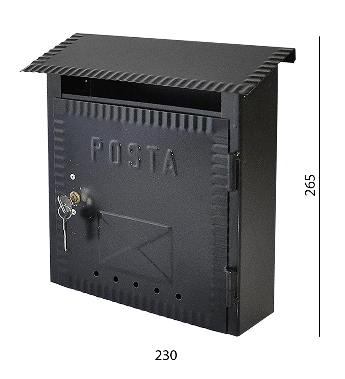 DOPRODEJ! Poštovní schránka H 230 x L 270 x W 70 mm