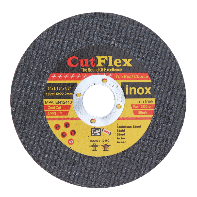 Řezný kotouč na ocel a nerez, 125 x 1,6 x 22,2 mm
