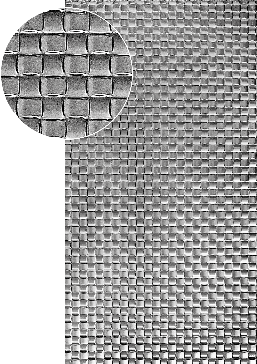 Plech 2000 x 1000 x 1,1 mm, bez úpravy, pletenina, 3D vzor