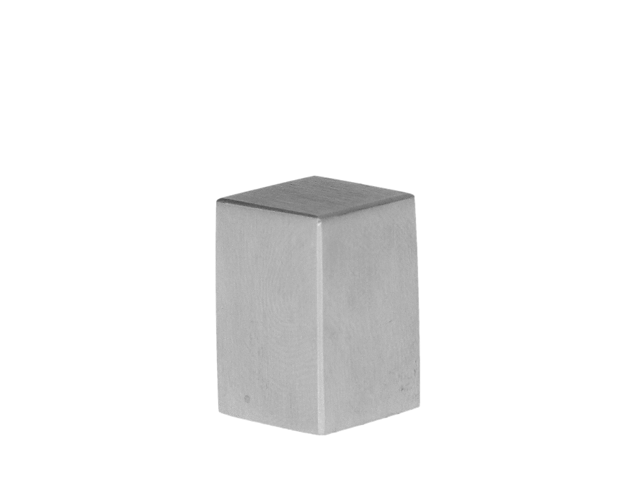 Ukončení na jekl 12 x 12 mm, broušená nerez AISI 304