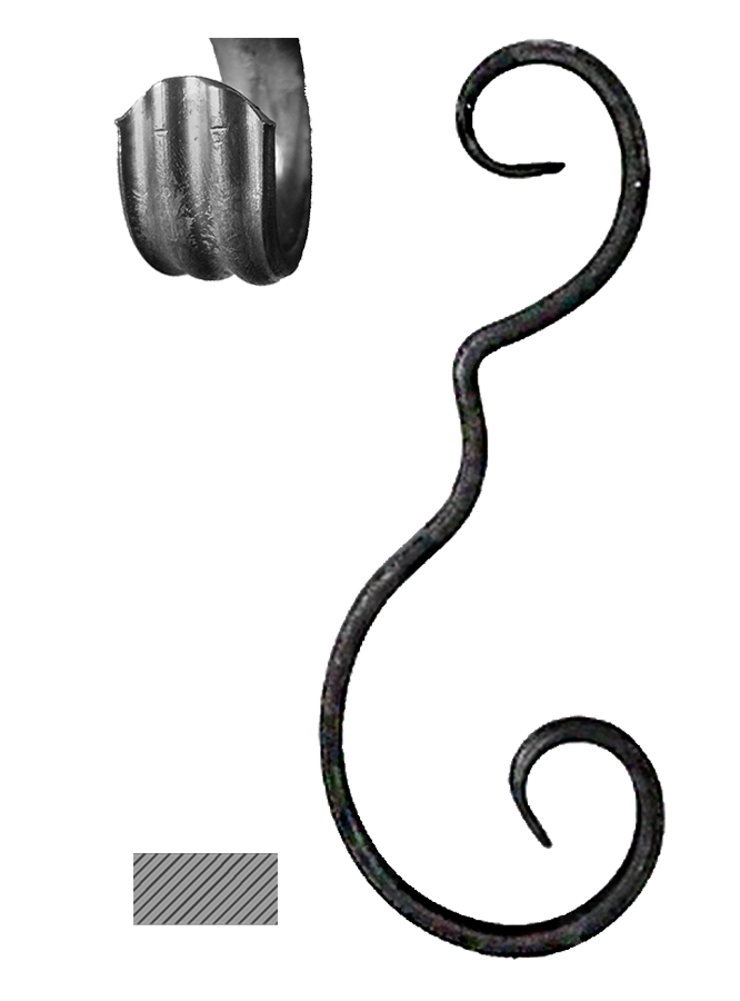 DOPRODEJ prvek 220 x 83 mm, profil 14 x 6 mm