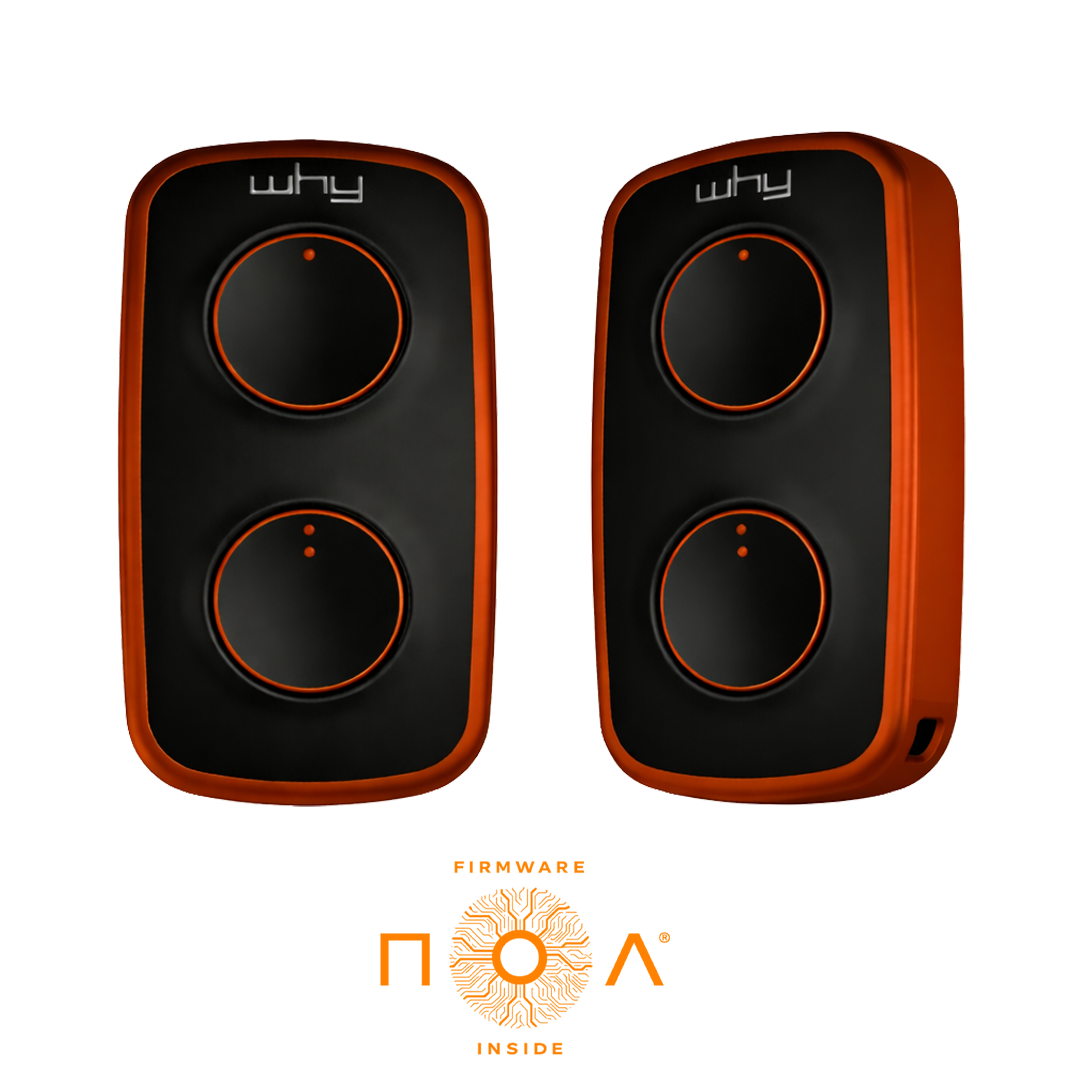 Vysílač LITE MINI NOA 2-kanál, 433 MHz, černo-oranžový