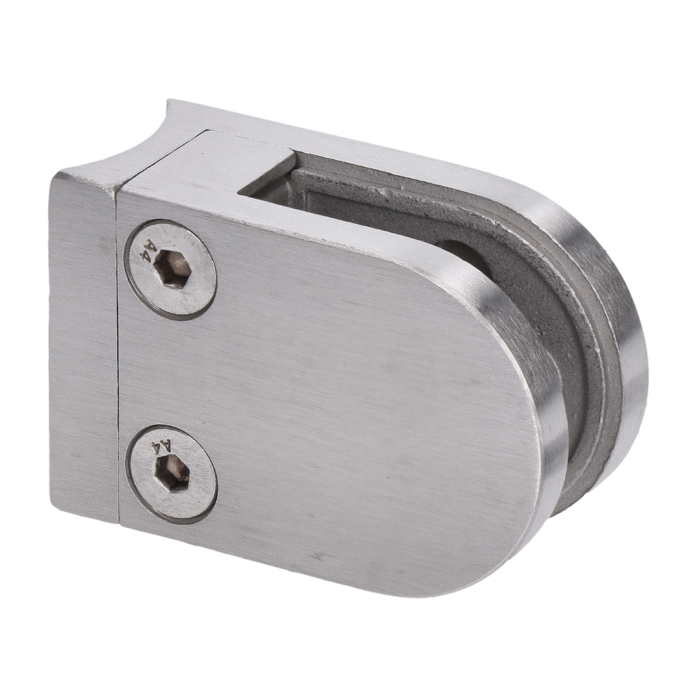 DOPRODEJ! Svorka skla na trubku ø42.4mm, broušený AISI316