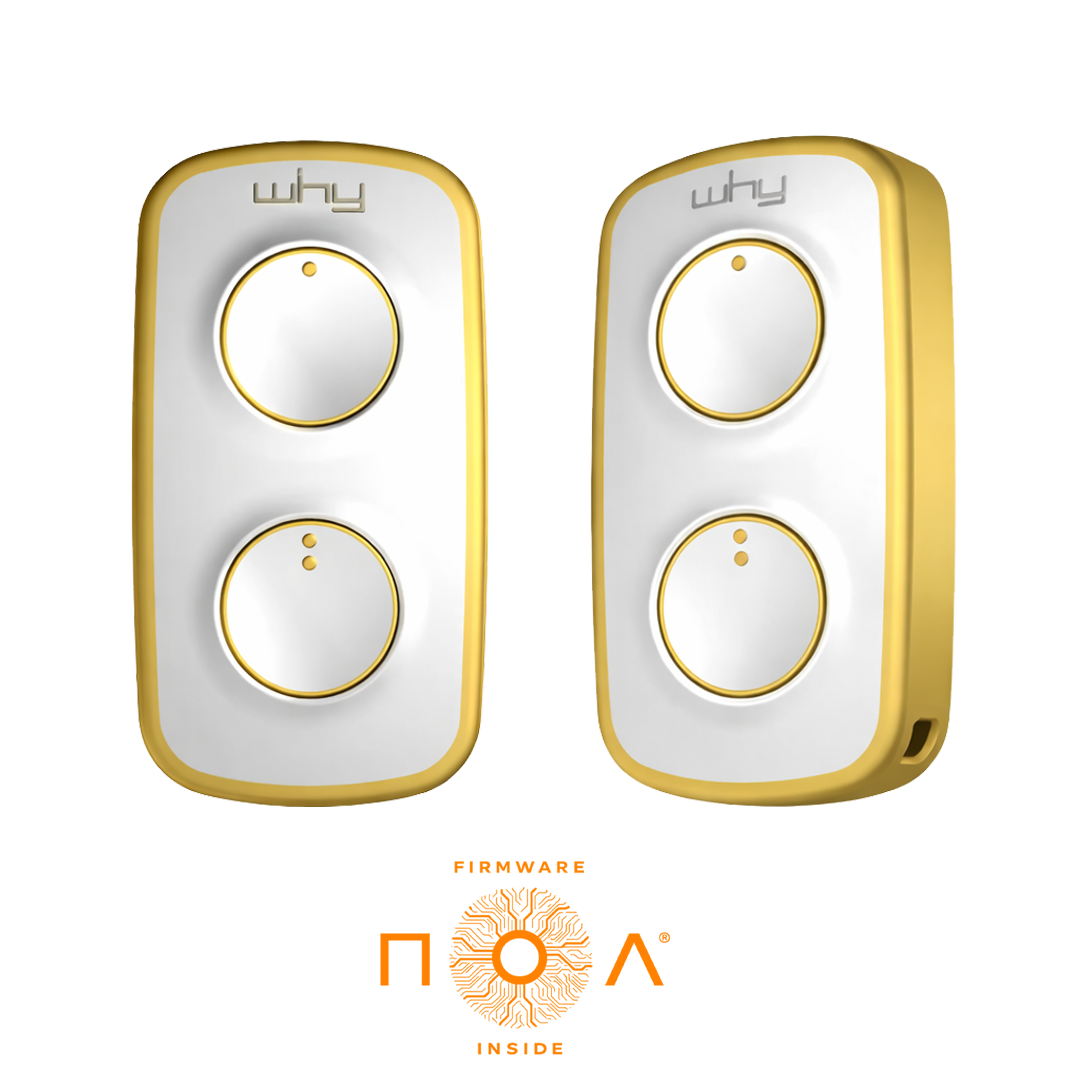 Vysílač LITE MINI NOA 2-kanál, 433 MHz, žluto-bílý
