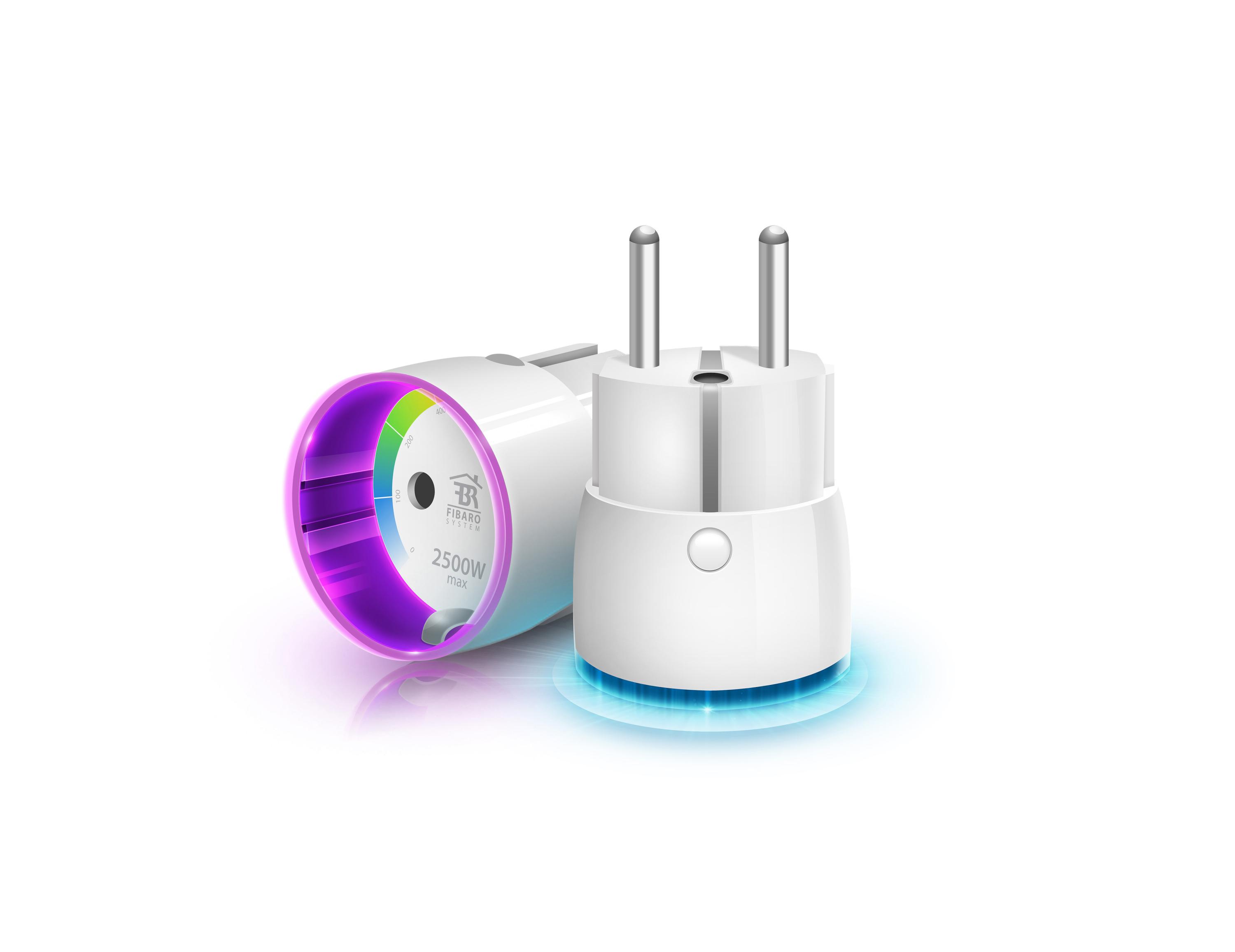 FGWPE-102 ZW5 inteligentná zásuvka FIBARO s meraním (2,5 kW) LED