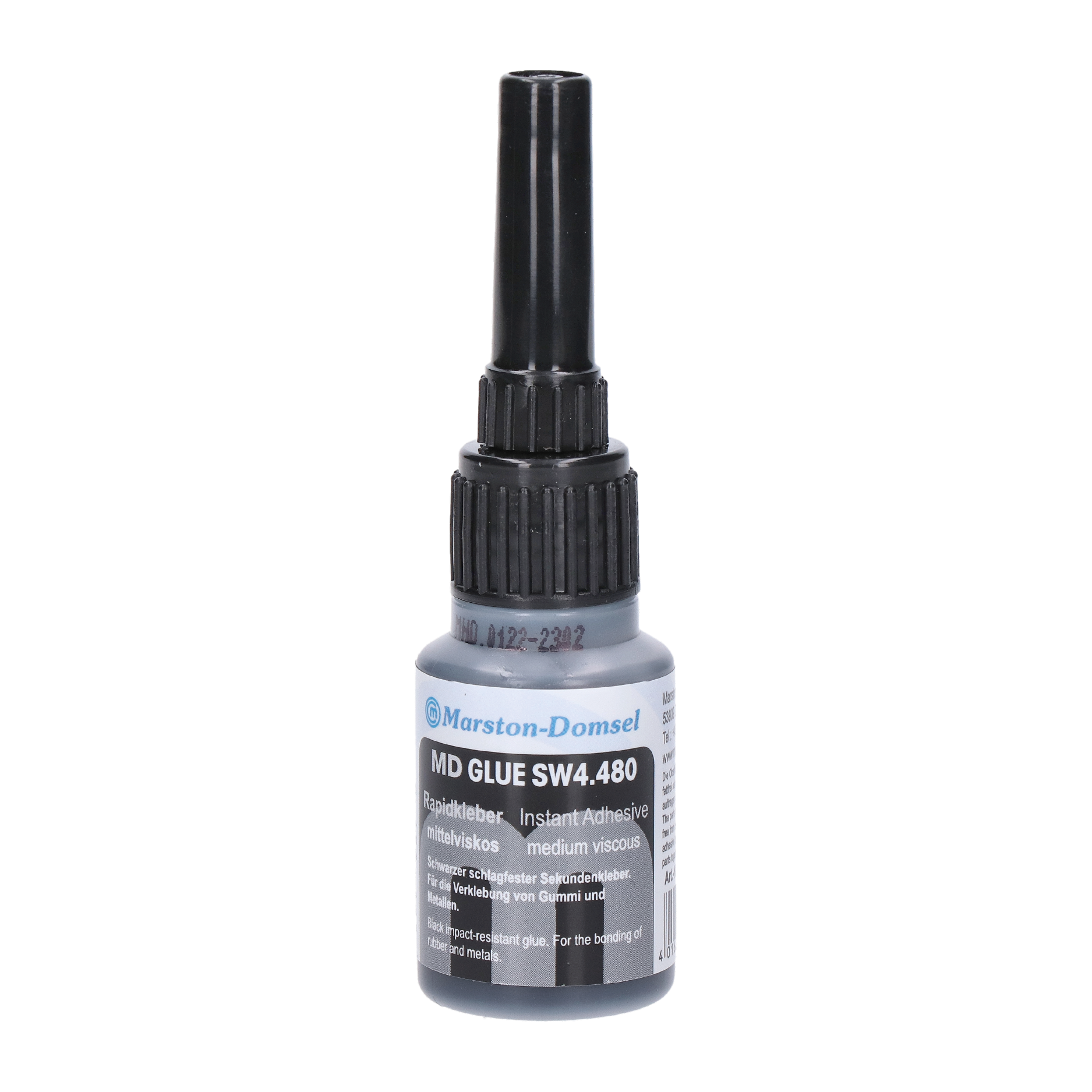 Vteřinové lepidlo,  nárazem odolné, barva- černá, vhodné pro lepení gumy a kovů