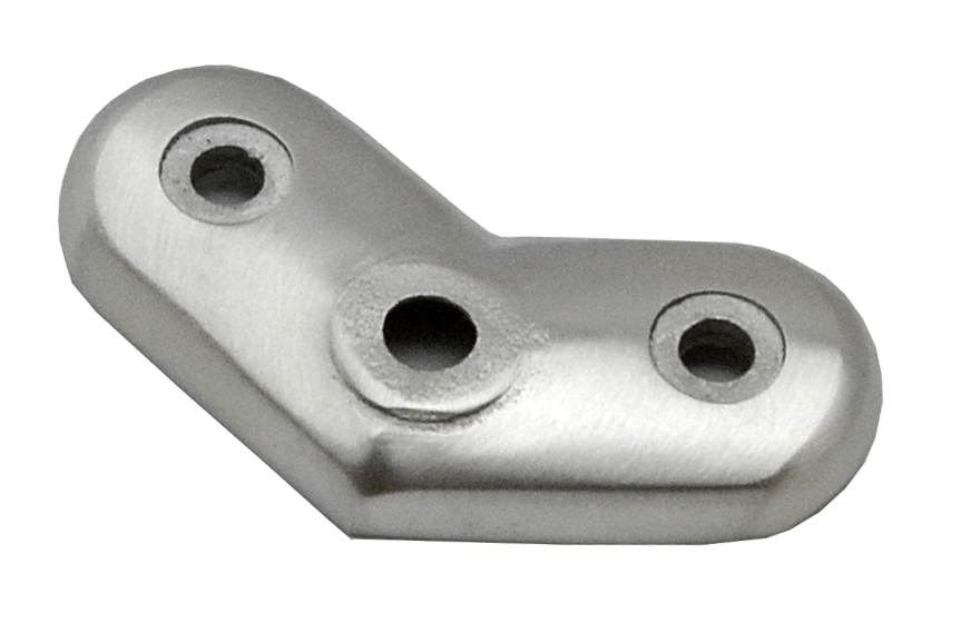 Nadpojovací deska, 45° úhel, na trubku ø 42,4 mm, AISI 304