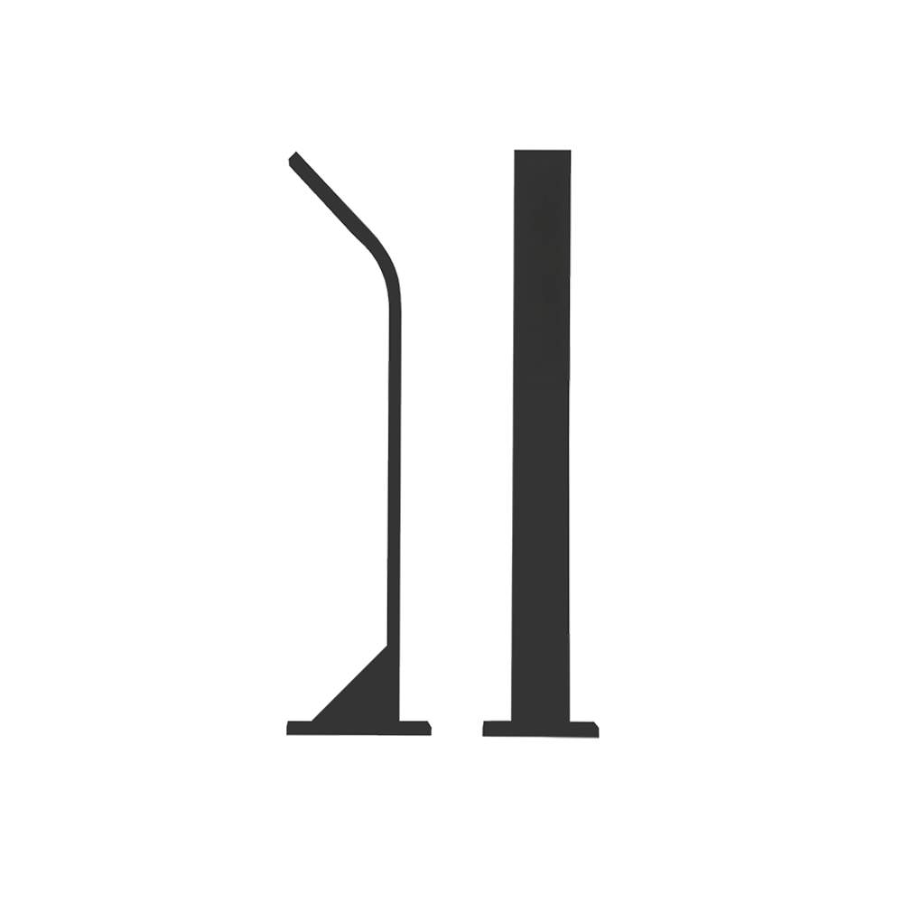 Venkovní LED osvětlení STIK S UP, barva RAL7016, H-404mm
