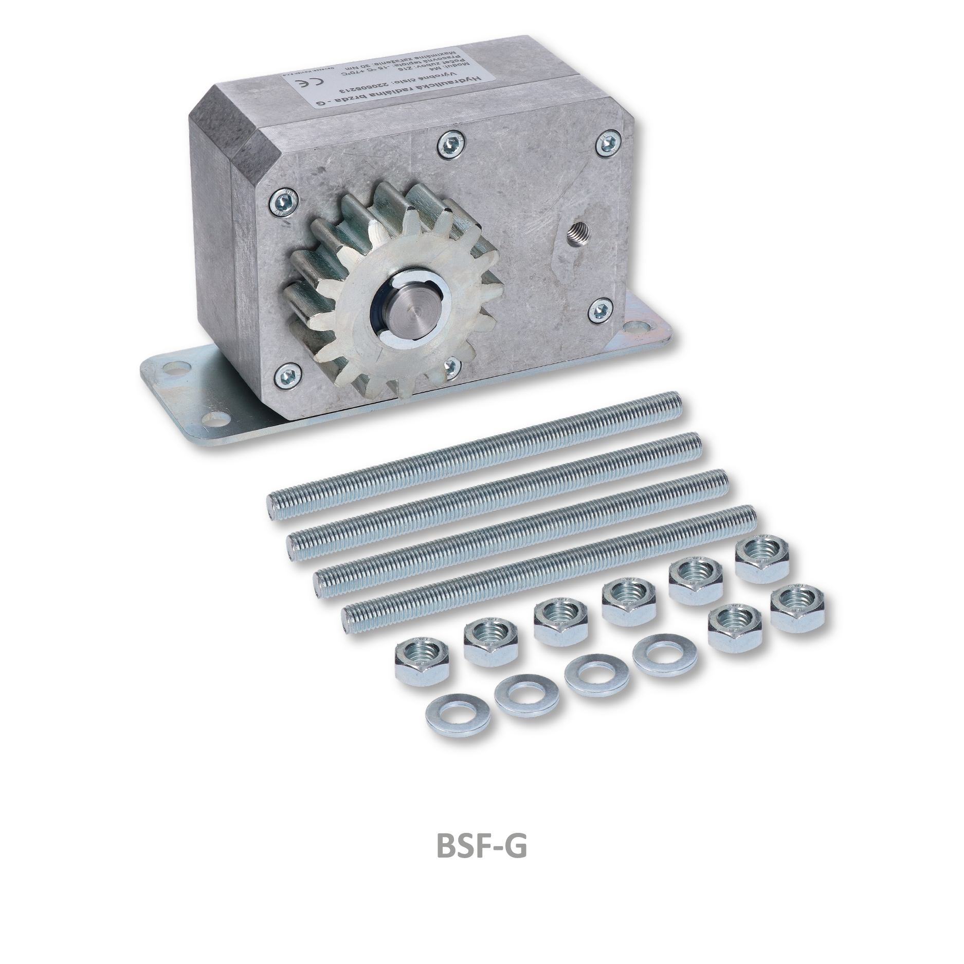 Hydraulická brzda pro posuvné brány ve svahu, zatížení 30Nm