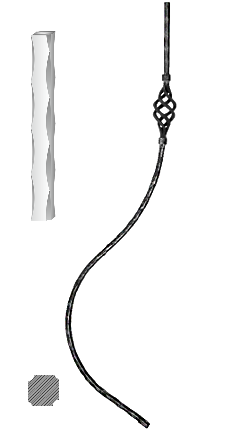 Tyč 12 x 12 mm, 1000 x 210 mm