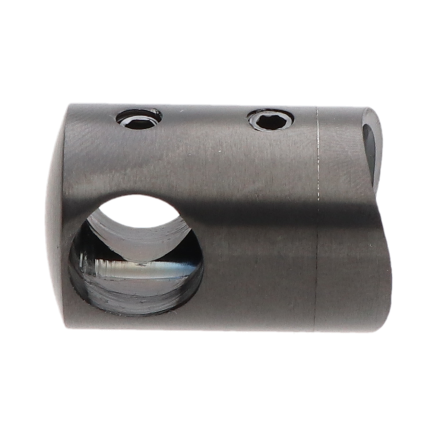 Držák tyče ø 12 mm na trubku ø 42,4 mm, PVD - černá