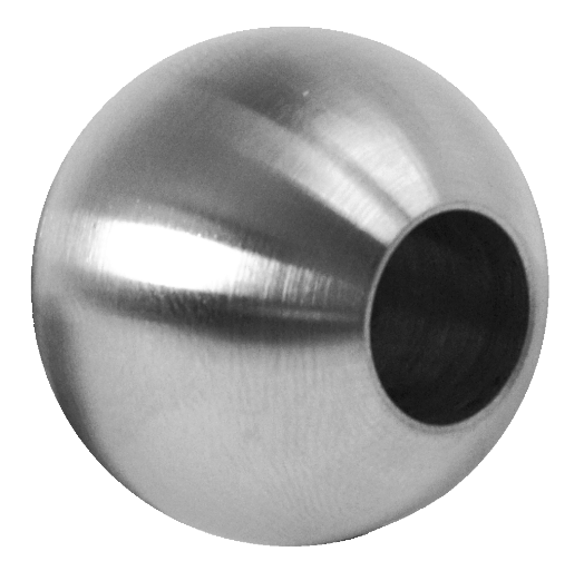 Koule koncová ø 30 mm na trubku ø 12 mm, broušená AISI 304