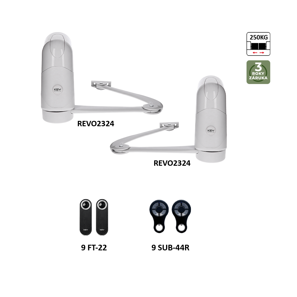 REVOKIT pro dvoukřídlou bránu do 2,3m/křídlo