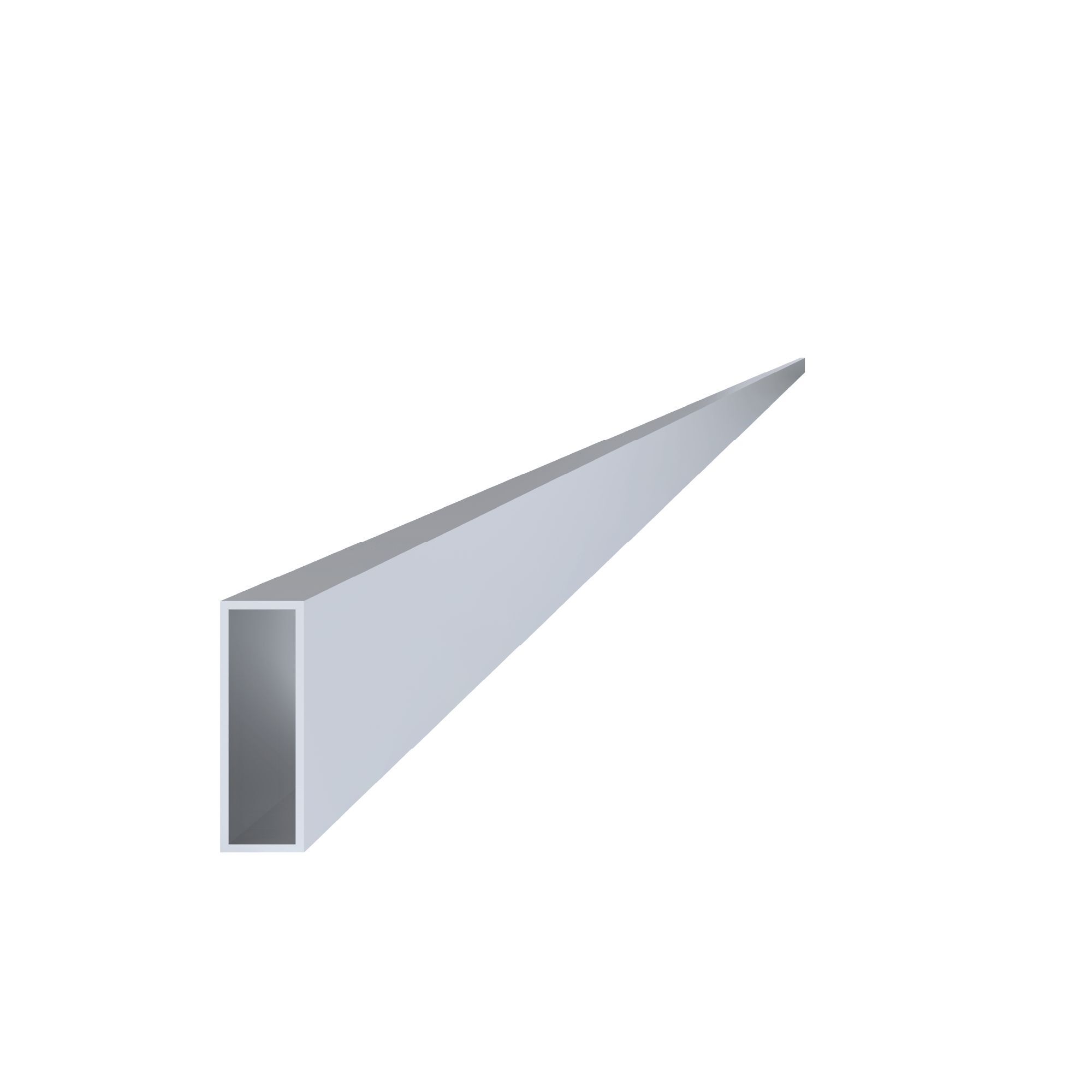 Poškozený hliníkový jekl 60x20x1.2 mm, L-6000 mm, hliník bez povrchové úpravy