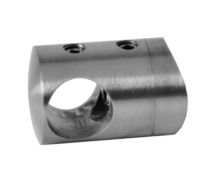 Držák tyče ø 14 mm na trubku ø 48,3 mm, broušená AISI 304