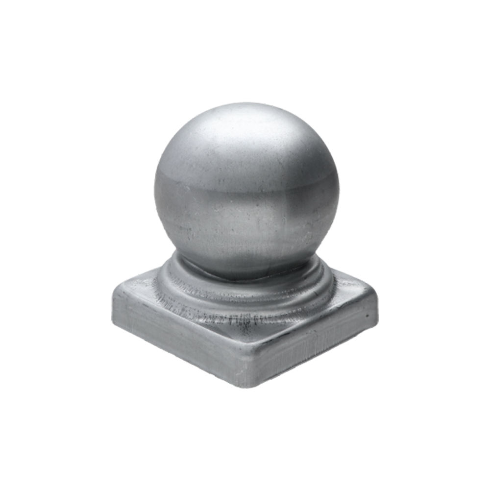 Plechová stříška, 60x60mm s koulí ø 57mm, tloušťka 0.6mm