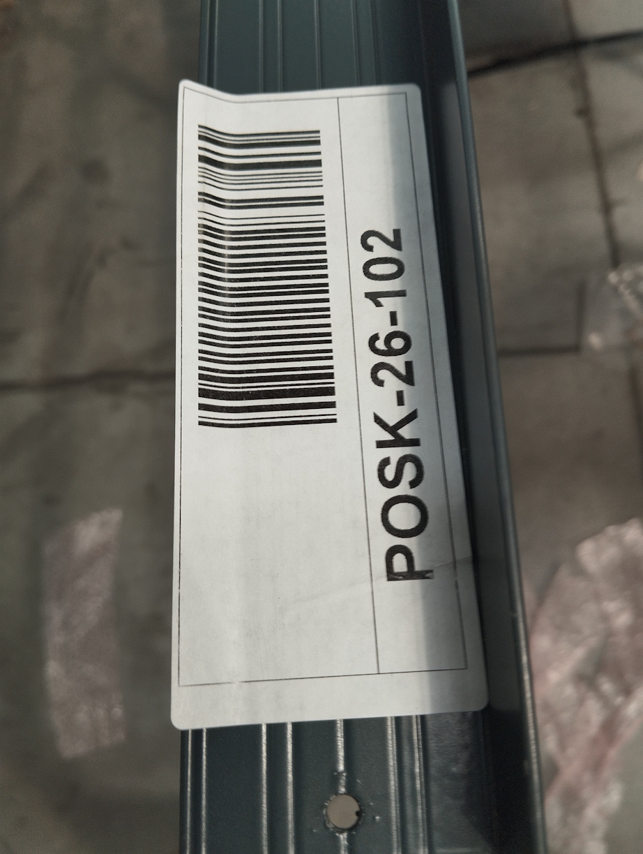 Poškodený profil AL-UT50-7016-6