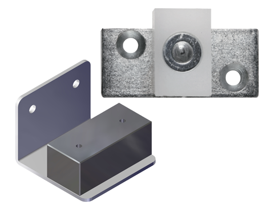 Otočný čep s odblokem na posuv teleskopického křídla dveří