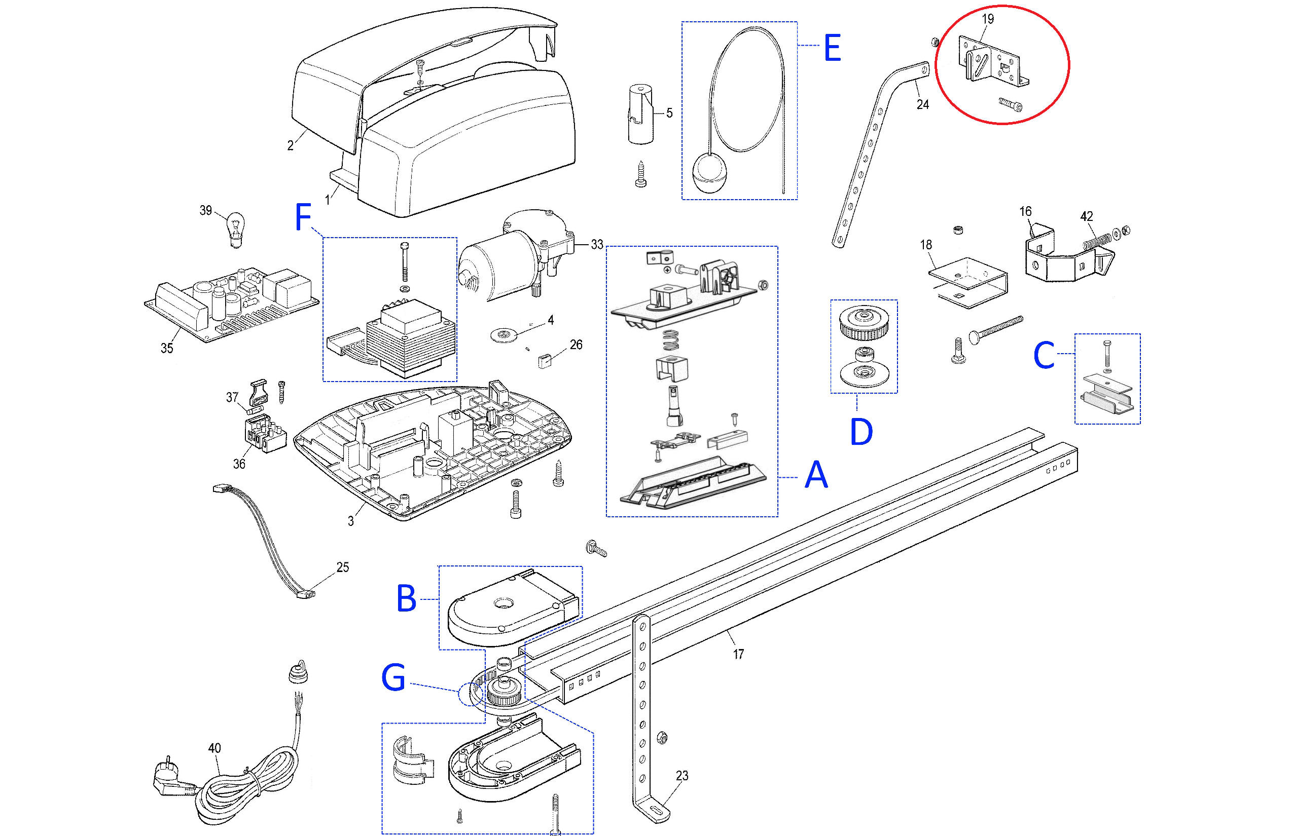 PMD0554.4610 držák tažného ramena