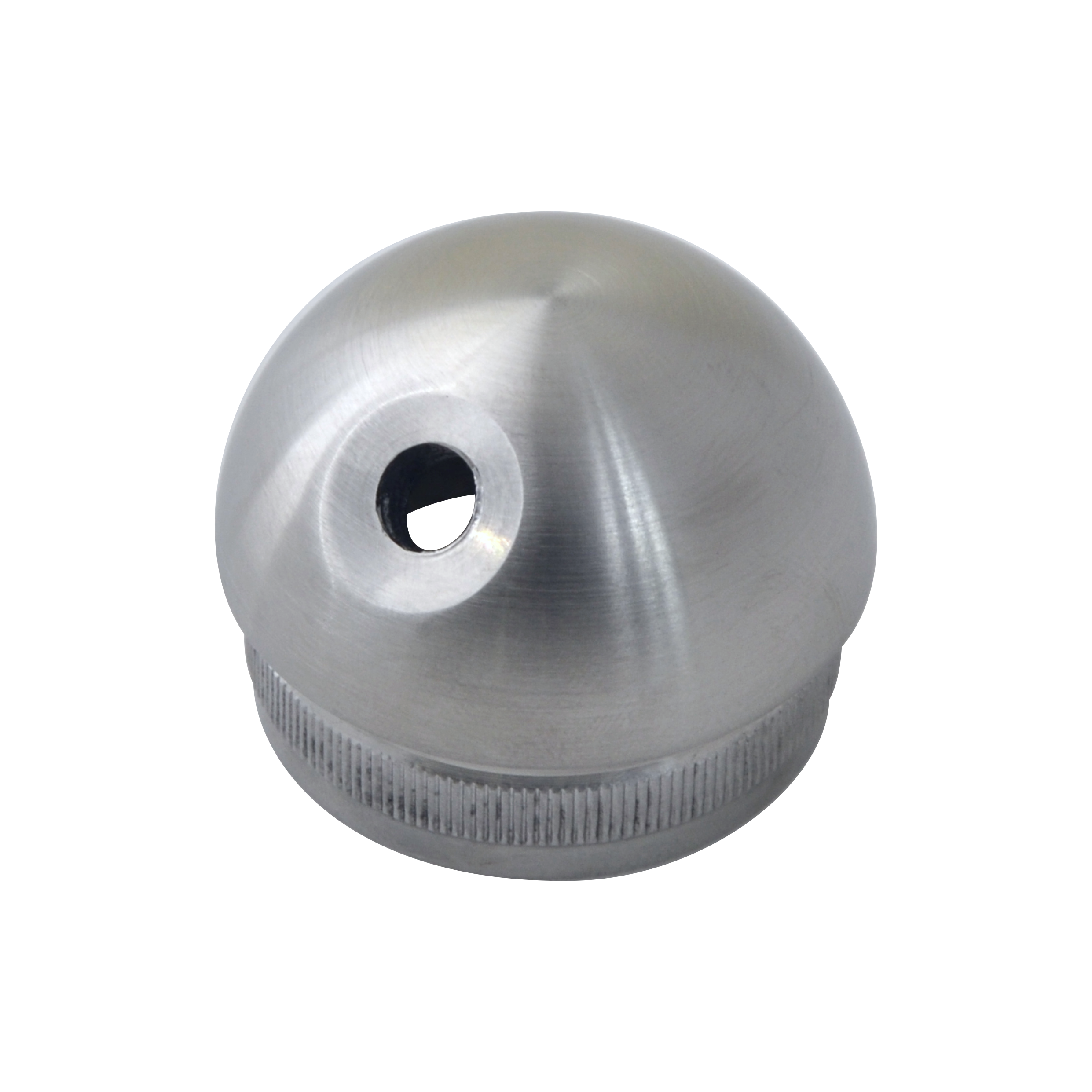 Spodek držáka na trubku ø 42,4 mm, M8, broušená AISI 304