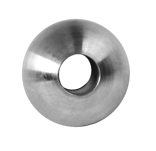 Koule průchozí ø 30 mm na trubku ø 12 mm, broušená AISI 304