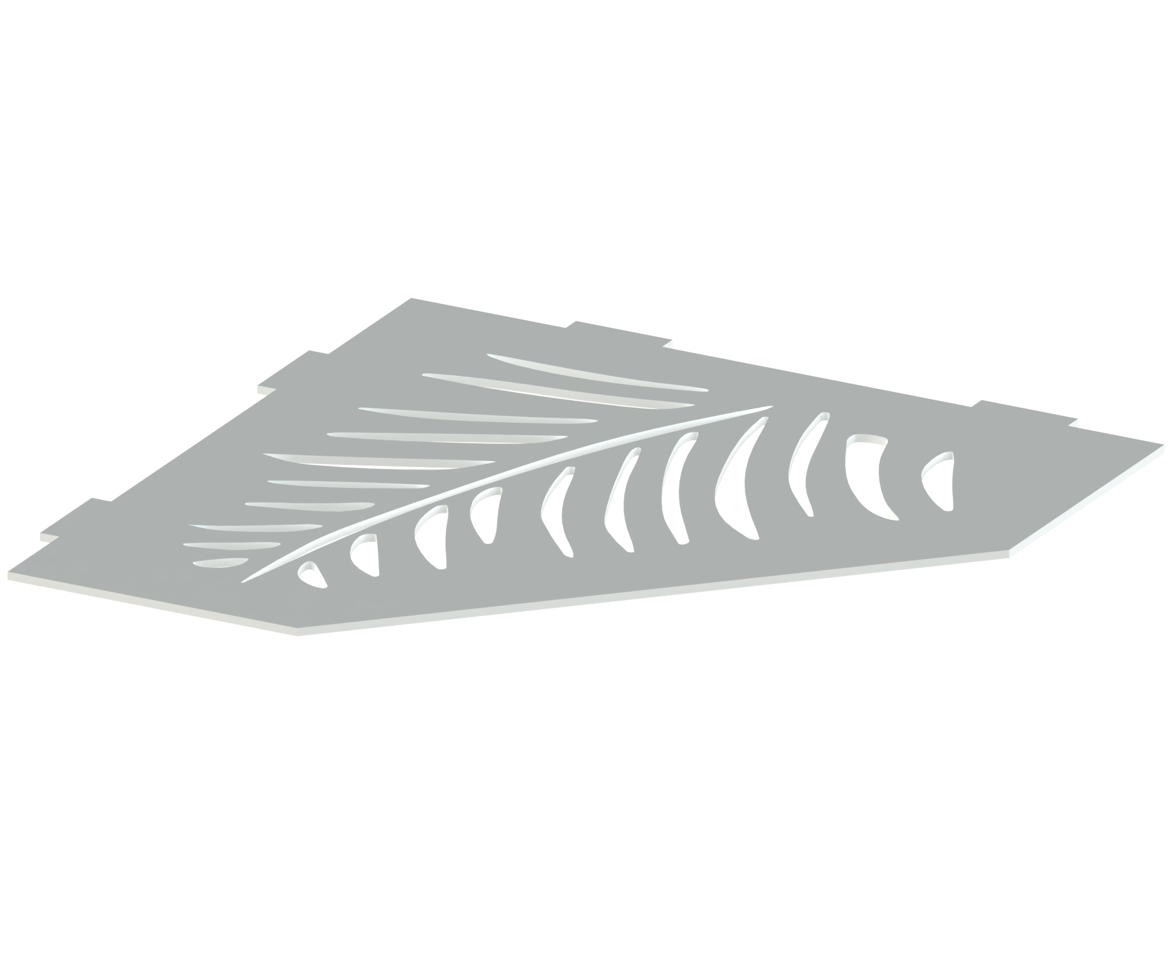 Rohová police do koupelny, broušená nerez AISI 304 / K320