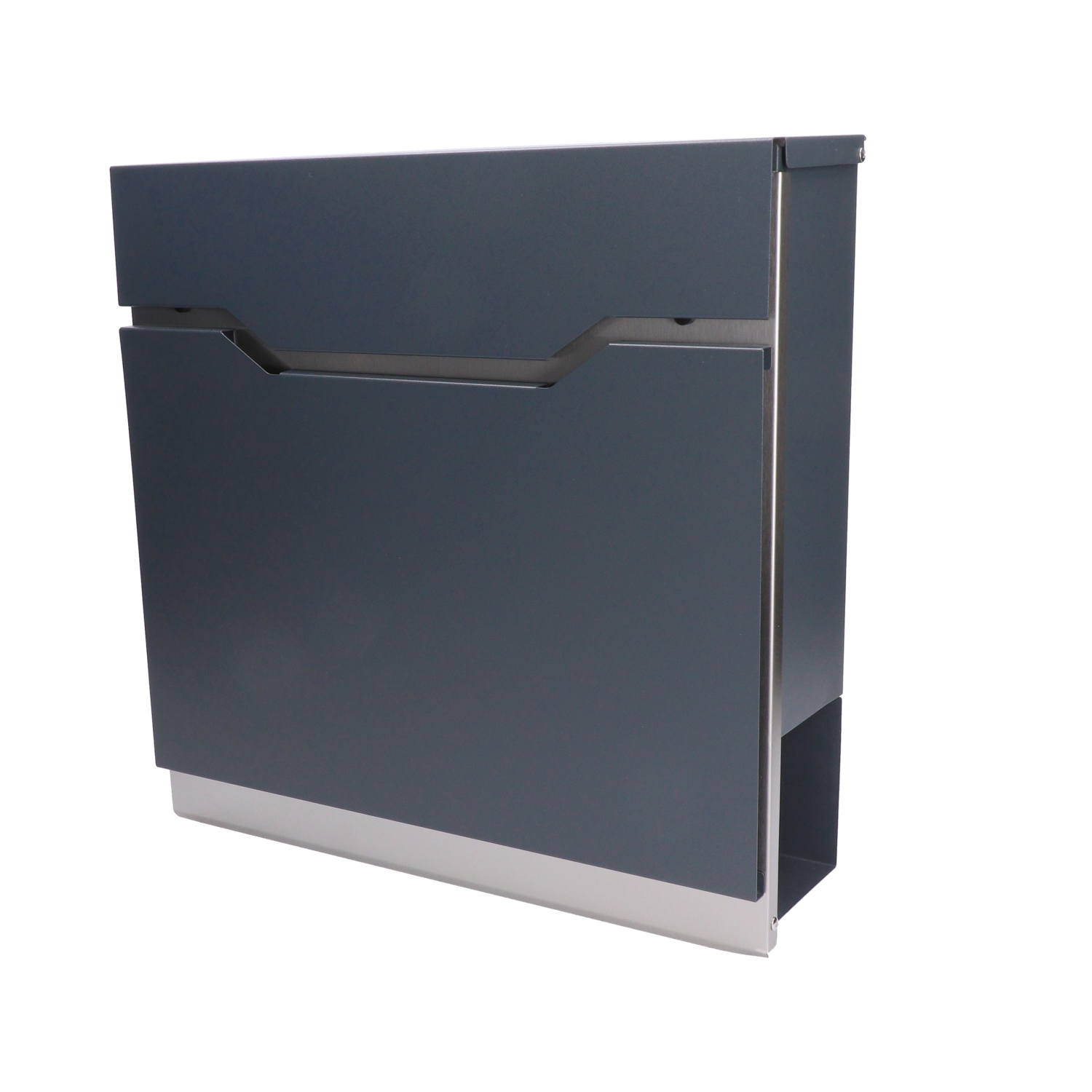 Poštovní schránka,  A4, nerez AISI410 a pozink, RAL7016