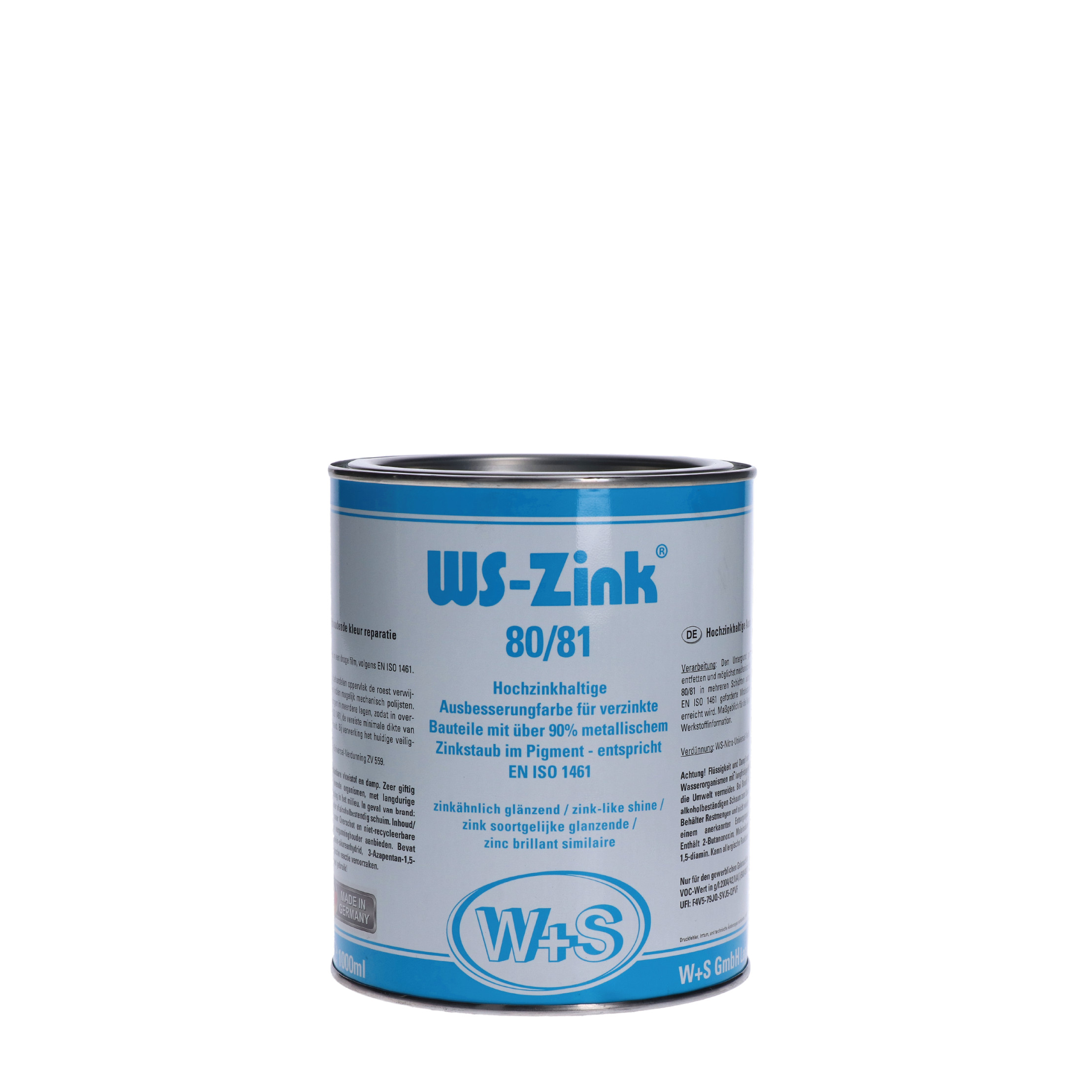 Zinková barva WS-Zink® 80/81 s obsahem zinku 90%, 1L