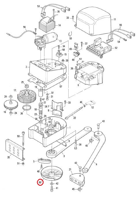 PPD1044A.4540 dolní kryt páky pro POP, RAL7016
