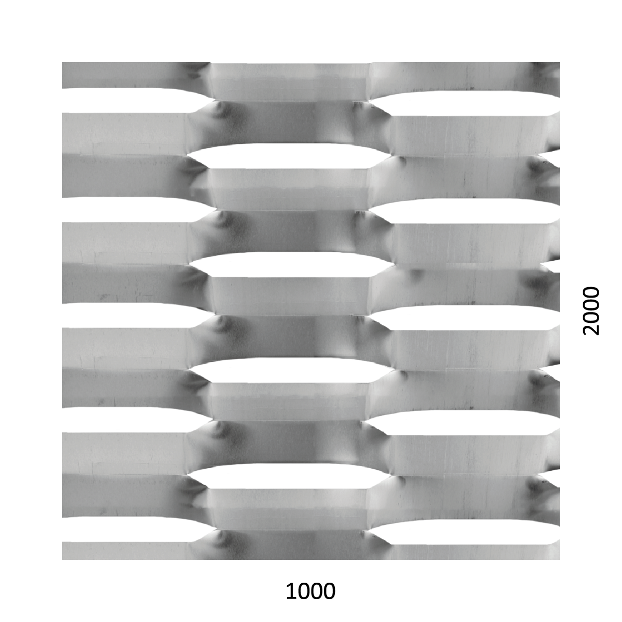 DOPRODEJ! Tahokov AL, šestihranné oko, 1000x2000x2mm