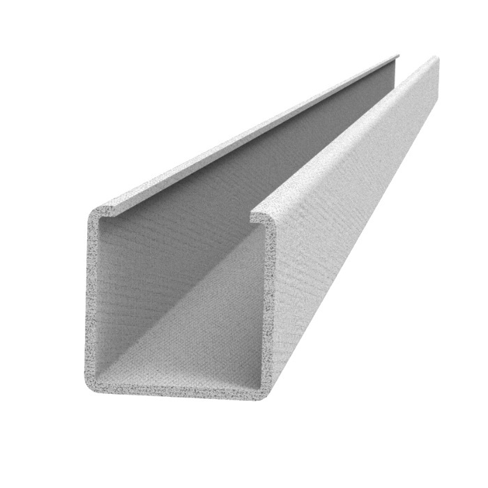 Poškozený U profil 35 x 35 x 2 x 6000 mm, žárově zinkovaný