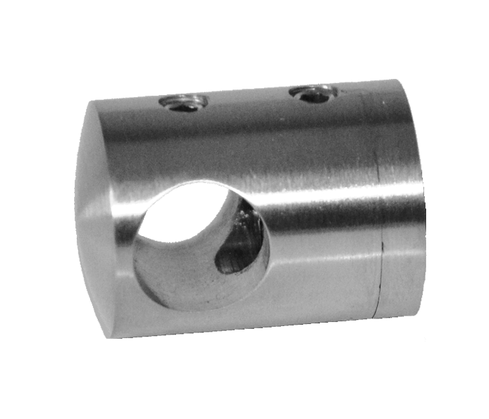 Držák tyče ø 12 mm, plochý, broušená nerez AISI 316