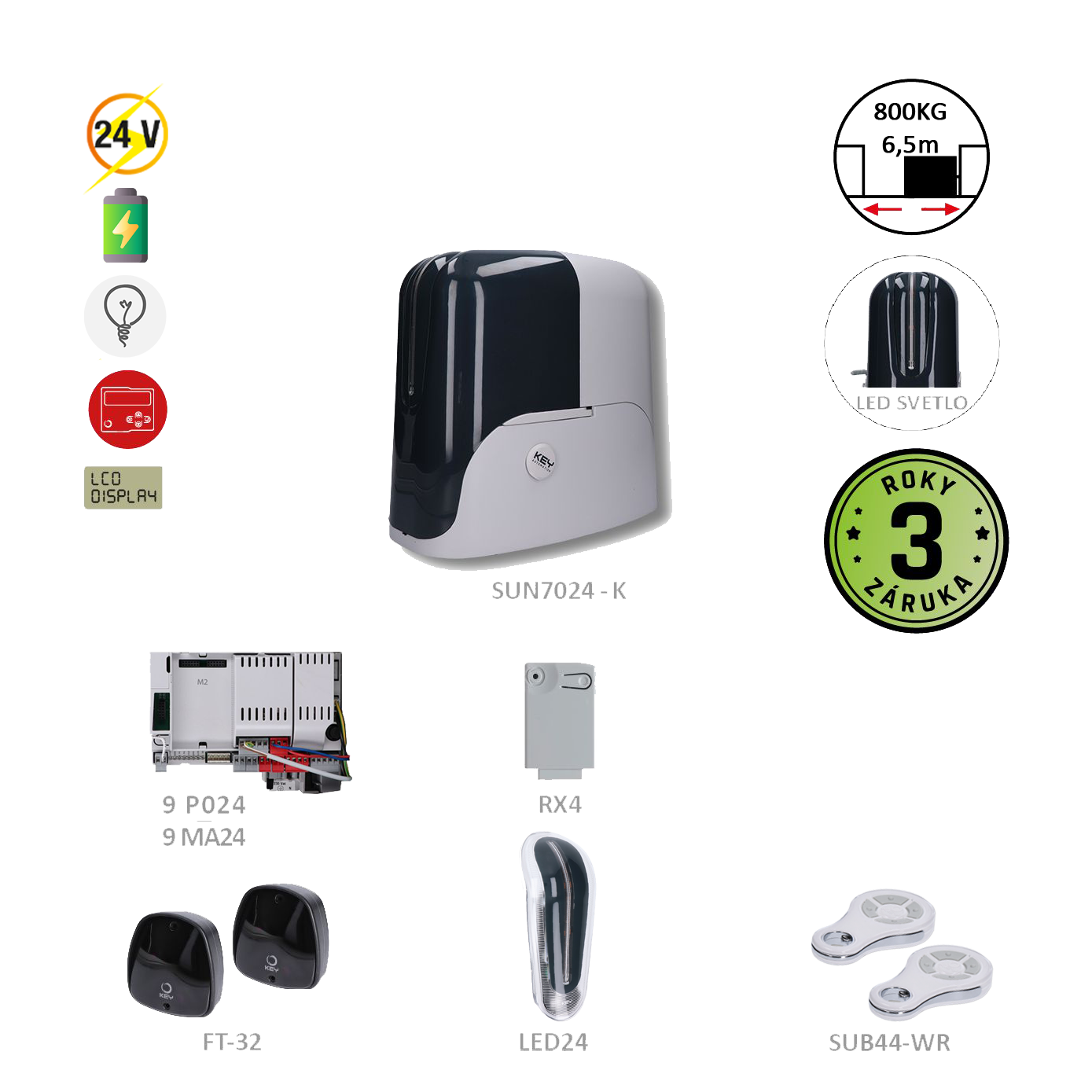 SUNKIT80 pro posuvnou bránu do 800 kg