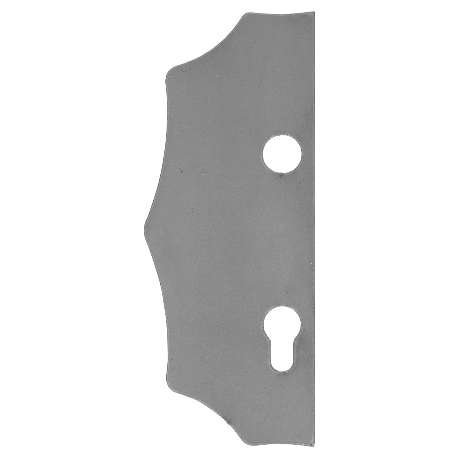 Štít 230x93x3mm s otvory, rozteč 90mm, otvor na kliku ø19,5 mm, hladký, oboustranný (levý i pravý), pro zámek ZM90/80