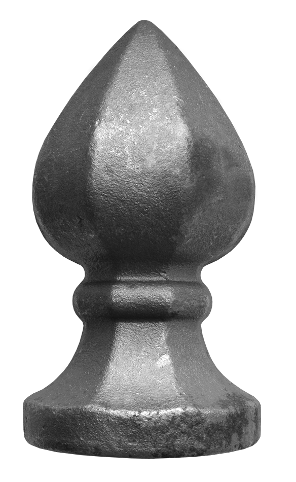 Šiška ozdobná 185 mm, podstavec ø 100 mm, plná.