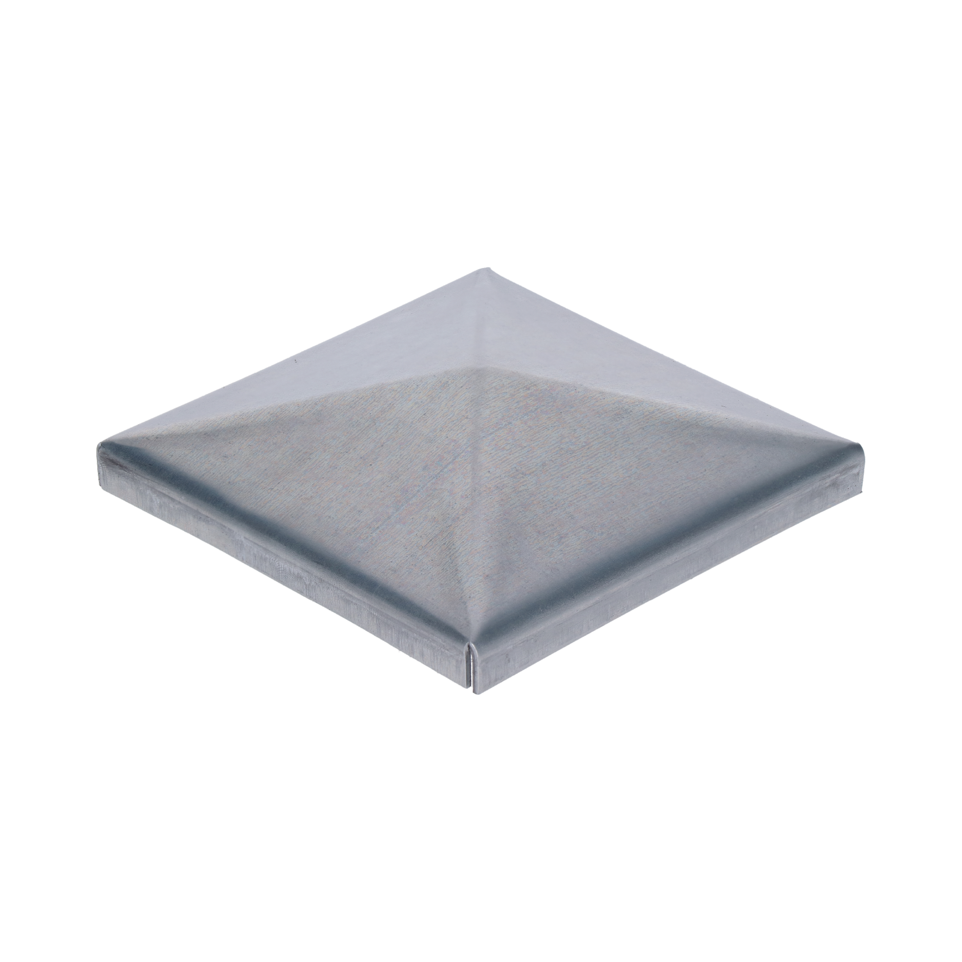 Stříška plechová 80 x 80 mm, pozink, tloušťka 1,5 mm