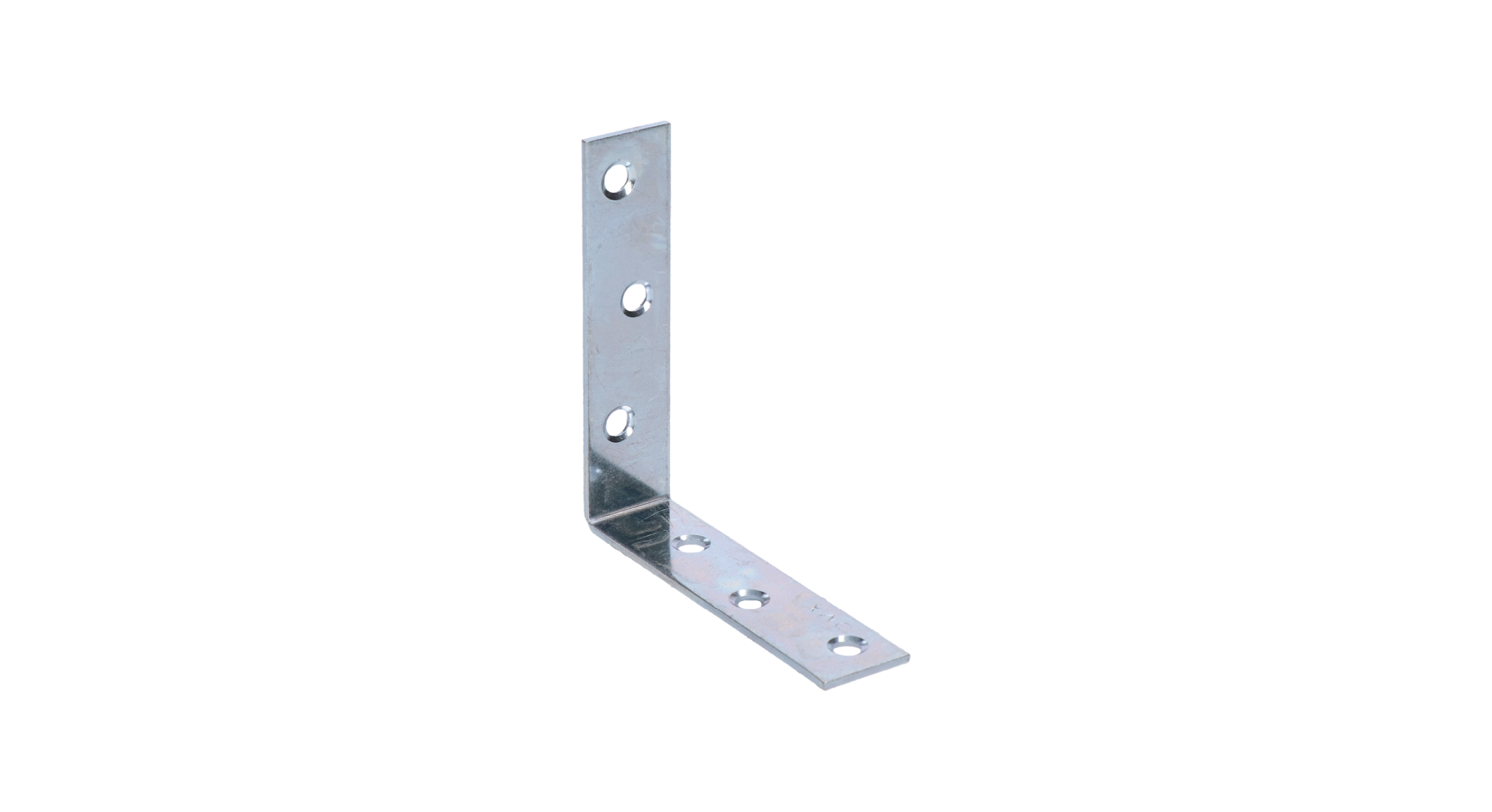 úhelník 80x80x19mm, 2,0mm, galvanicky pozinkovaný, díry průměr 4,5mm - v počte 6ks