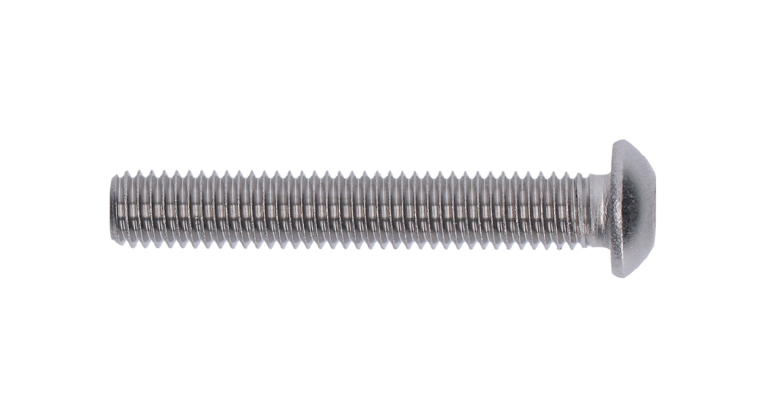 Nerezová polugľatá skrutka M8 x 60 mm, DIN 7991/AISI 304