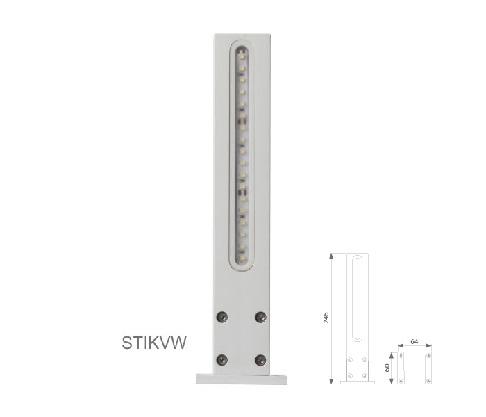 Venkovní LED osvětlení VERTICAL, vertikální