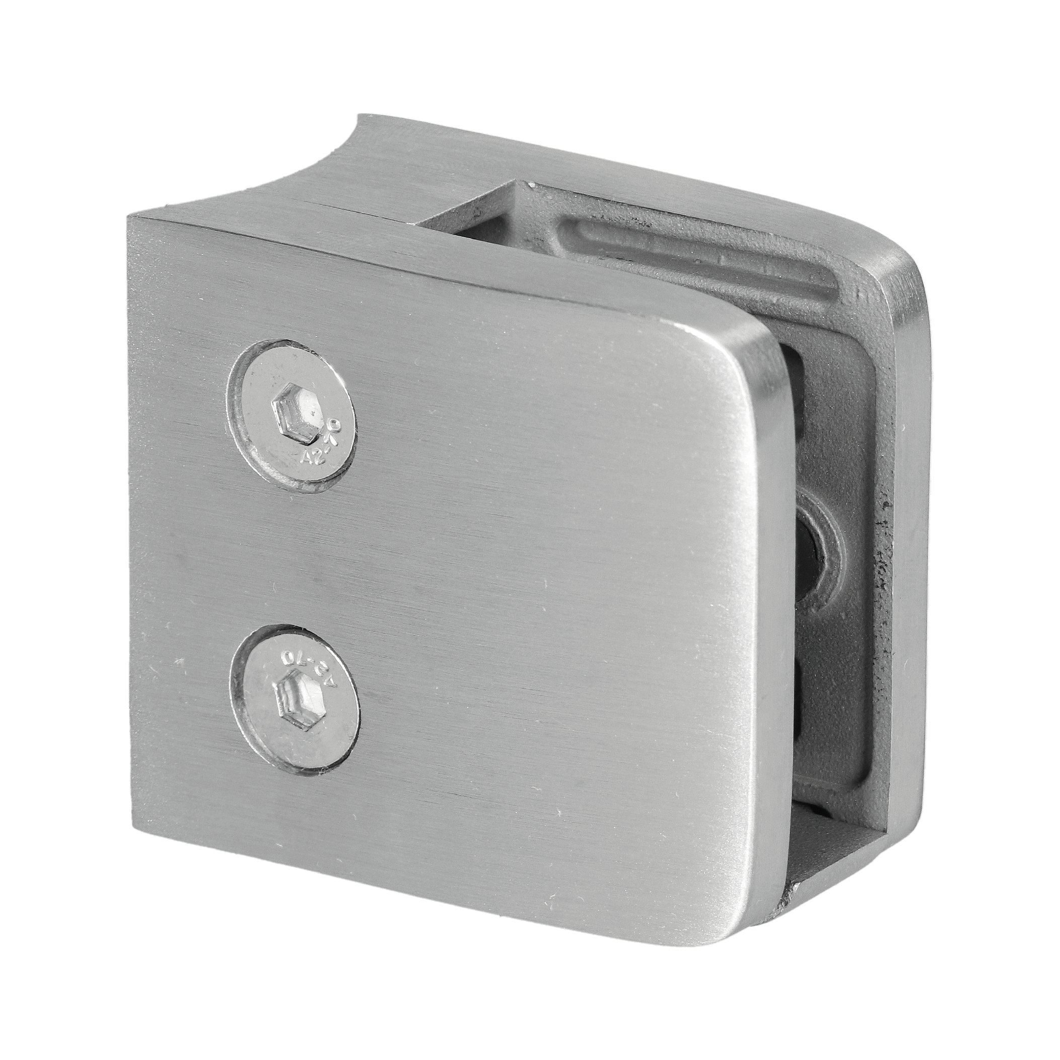 Svorka na trubku ø 48,3 mm, sklo 8–12,76 mm, AISI 304