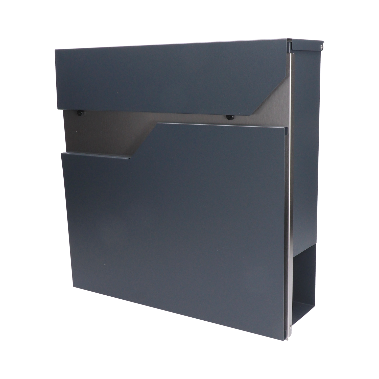 Poštovní schránka, A4, nerez AISI410 a pozink, RAL7016