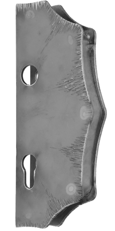 Kazetová sestava pro branku 230 x 93 x 30 mm, válcovaná