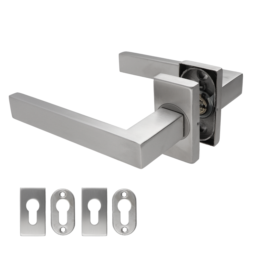 Klika, L = 130 mm, broušená nerez AISI 304