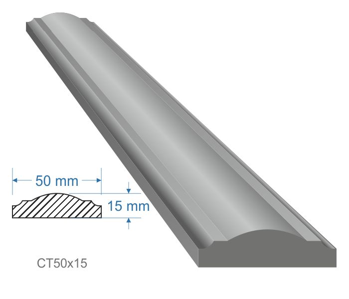 Madlo 50 x 15 x 3000 mm