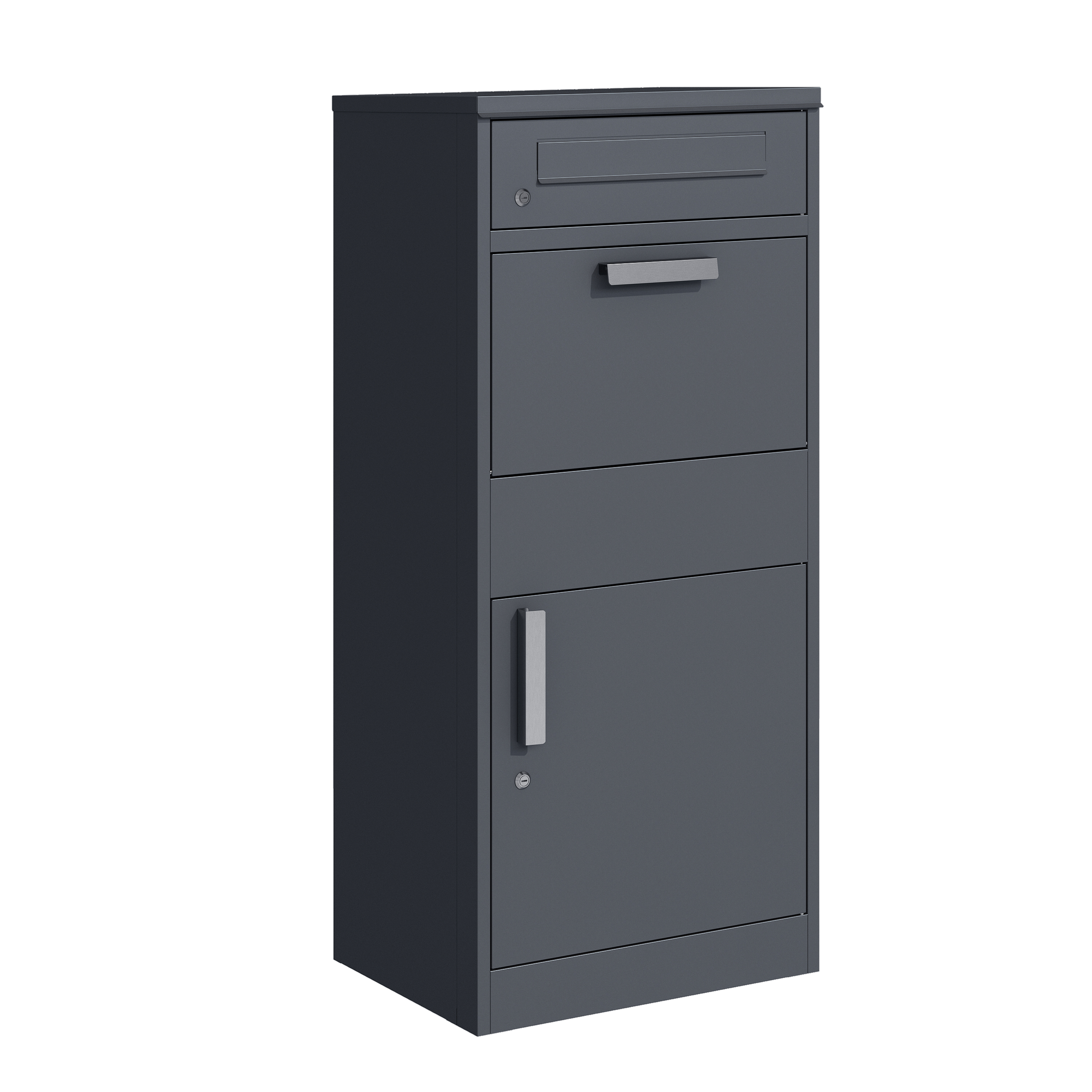 Prémiový box na balíky s poštovní schránkou. Antracit RAL7016