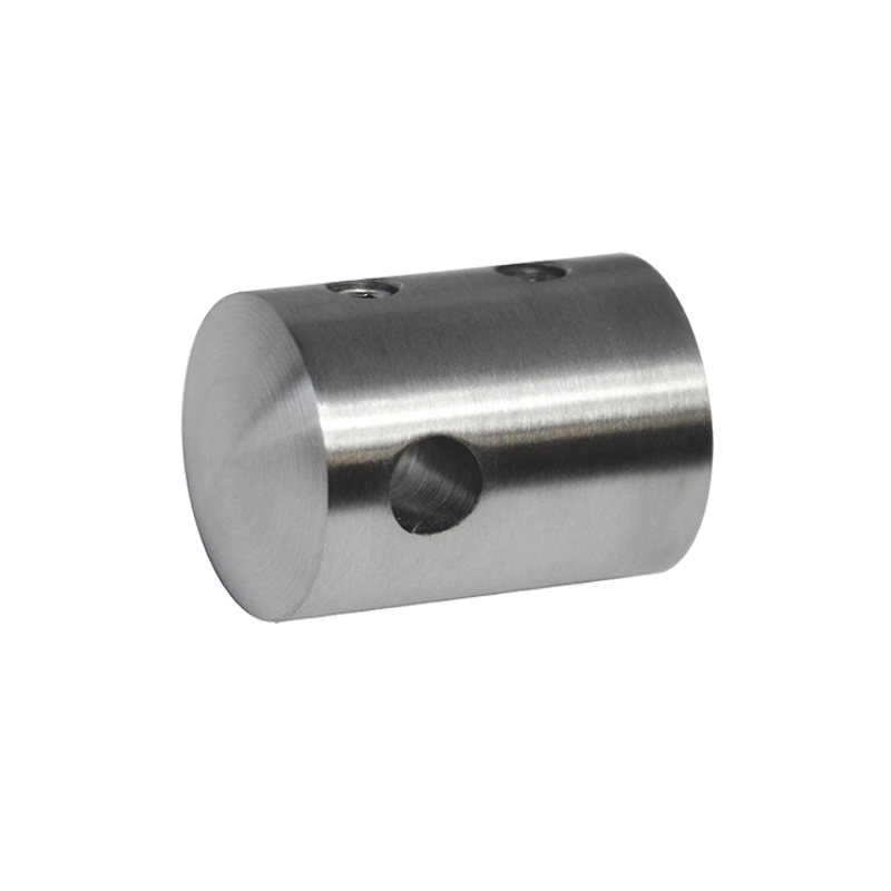 Držák lanka ø5 mm plochý (30x22 mm), se zajištěním, broušená nerez K320 / AISI304