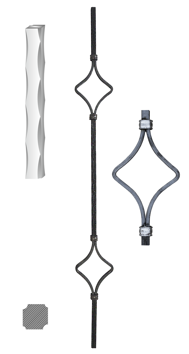 DOPRODEJ tyč 110 x 900 mm z profilu 12 x 12 mm