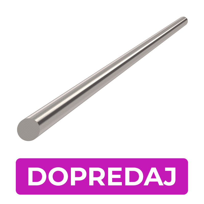 DOPRODEJ tyč ø 3 x 1000 mm, kartáčovaná nerez AISI 304