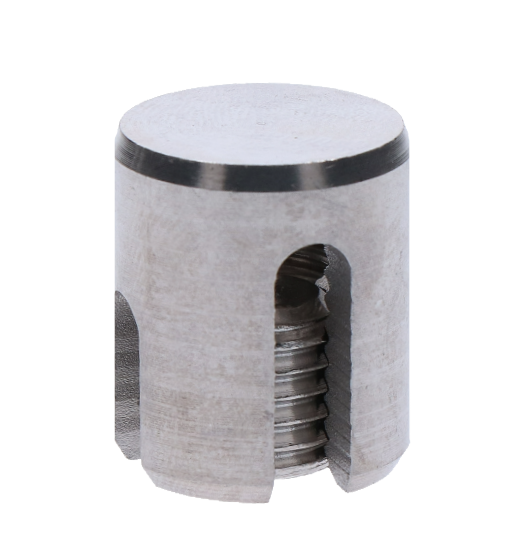 Úchyt pro nerezové lanko ø5mm, broušená nerez AISI304